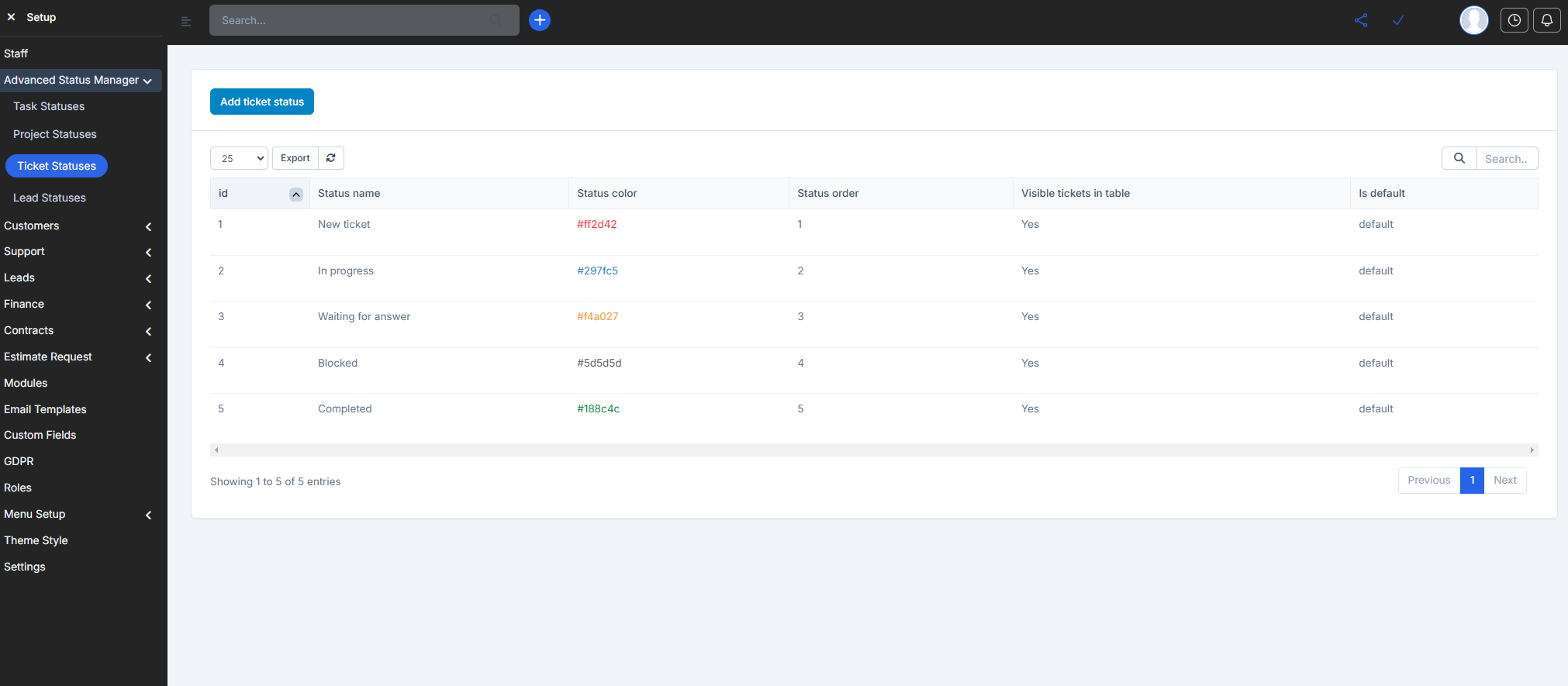 Advanced Status Manager For Perfex Crm By Unlimitechdev Codecanyon Advanced Status Manager For Perfex Crm By Unlimitechdev Codecanyon